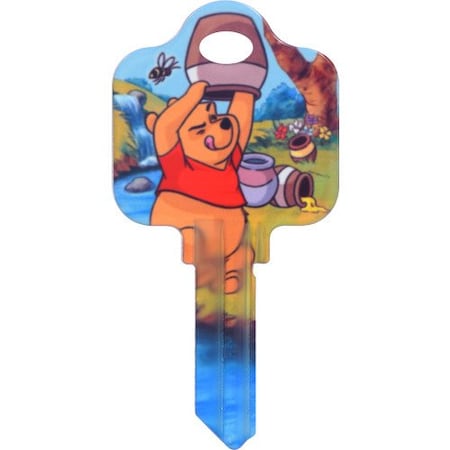Hillman HILLMAN Disney Winnie The Pooh House Key Blank 68 SC1 Single For Schlage Locks 87652